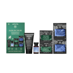 Preview 2 of Apivita Promo Black Detox Cleanser 50ml & Aqua Beelicious Toner 20ml & Sea Lavender Face Mask 2x8ml & Ginkgo Biloba Eye Mask 2x2ml